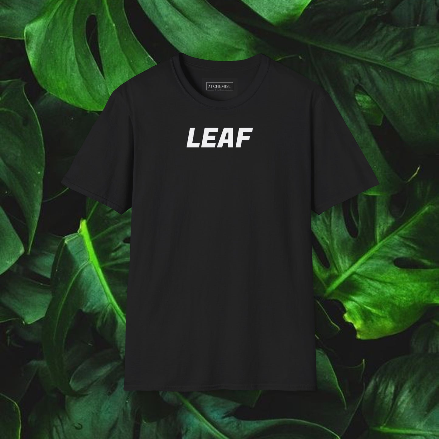 T-Shirt LEAF nera classic