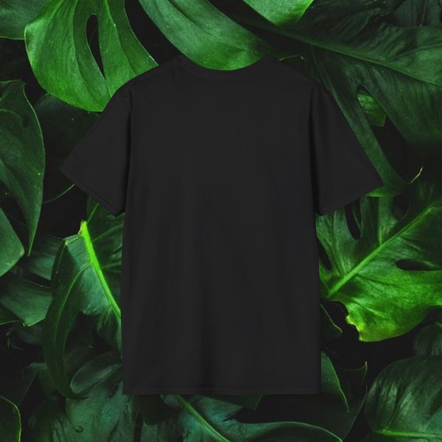 T-Shirt LEAF nera mono