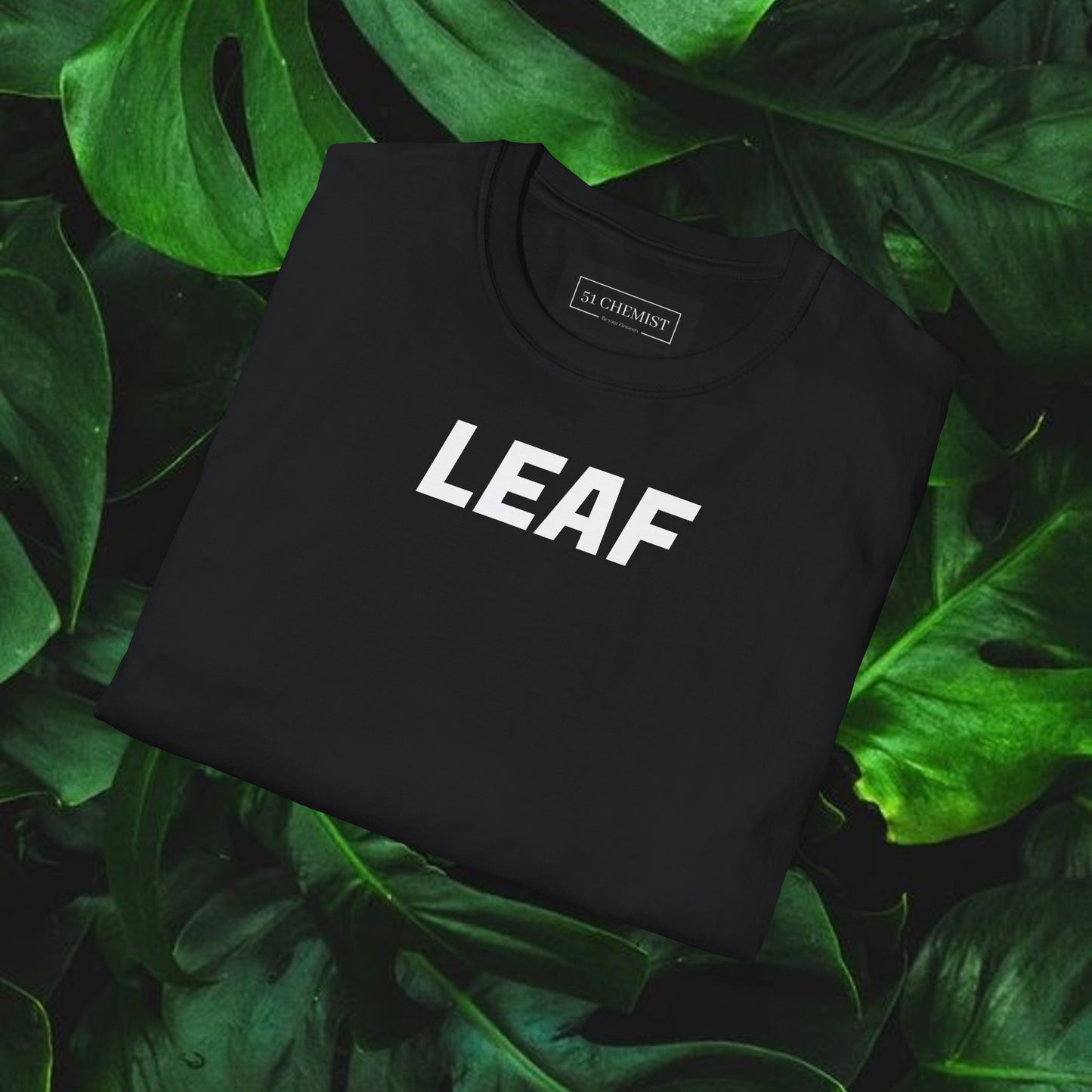 T-Shirt LEAF nera classic